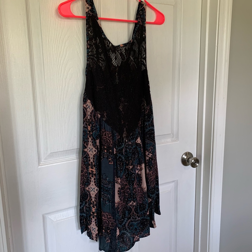 NWT Free People Count Me In Trapeze Mini Dress